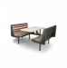 The Royal Series Contour Booth - Padded seat backs and integrated wood side panels add comfort to the upscale look of these contour booths!  Perfect for Food Courts, Travel Stops, and Fast Casual Outlets. - MS-CFR-ROYAL-Contour