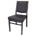 Metal Stacking Square Back Banquet Chair With Solid Back