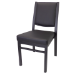 Metal Stacking Square Back Banquet Chair With Solid Back