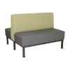 Mesa Double Upholstered Booth (36" x 48" - Standard Vinyl and Frame)