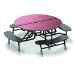 T95 - Configurable Mobile Table with Seating. Perfect for Breakrooms and School Cafeterias! -  HP-T95-XXYYZZ