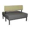 Vista Double Upholstered Booth (36" x 48" - Standard Vinyl and Frame)