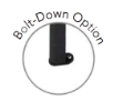 Optional Bolt-Down Foot for Panorama Outdoor Bench