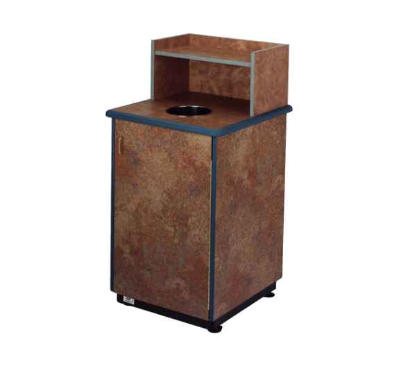 35 Gallon Waste Receptacle Round Drop Top