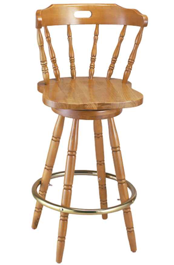 Colonial Wood Barstool
