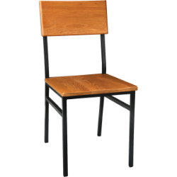 Metal Rustic Wood Chair