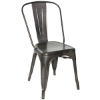 Metal Galvanized Side Chair