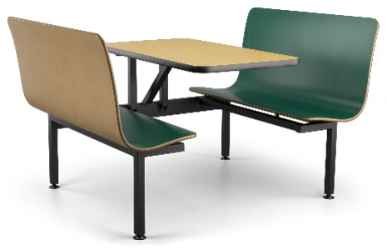 Spartan Series Contour Booths Spartan, One Piece Frame Contour Booth,