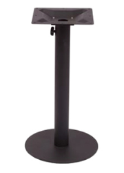 Margate 16" Round Bar Height Base Powder Coated Black or Silver - Umbrella Compatible