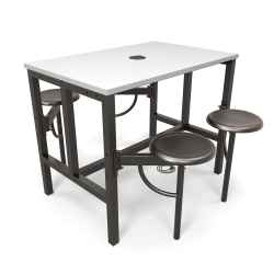 Model 9004 Endure Series Standing Height 4 Seat Table  DISCONTINUED - Call us for Alternative Options! 